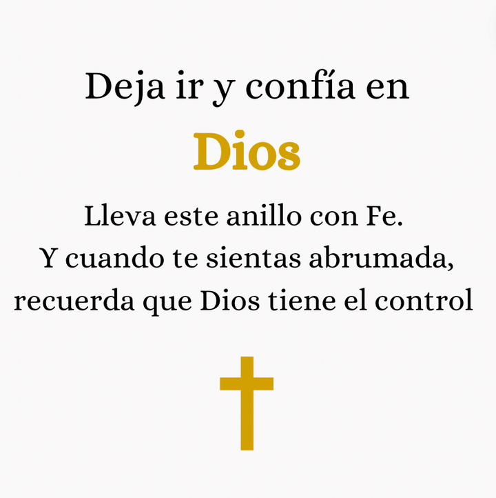 Anillo Confía en Dios