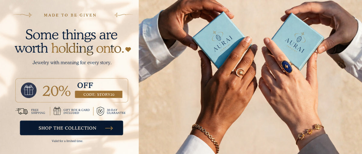Some things are worth holding onto. Jewelry with meaning for every story. 20% off with code STORY20.