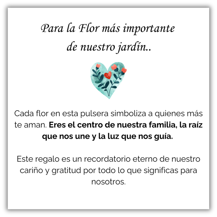 Pulsera Flores de Vida - Personalizable